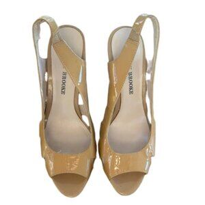 Audrey Brooke Shoes Tan/Cork High Heel